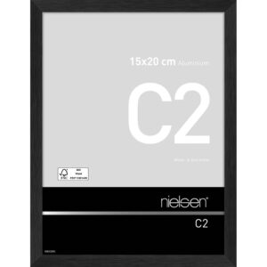 C2 Noir mat brossé 15 x 20 cm