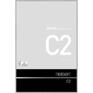 C2 Argent mat brossé 60 x 90 cm