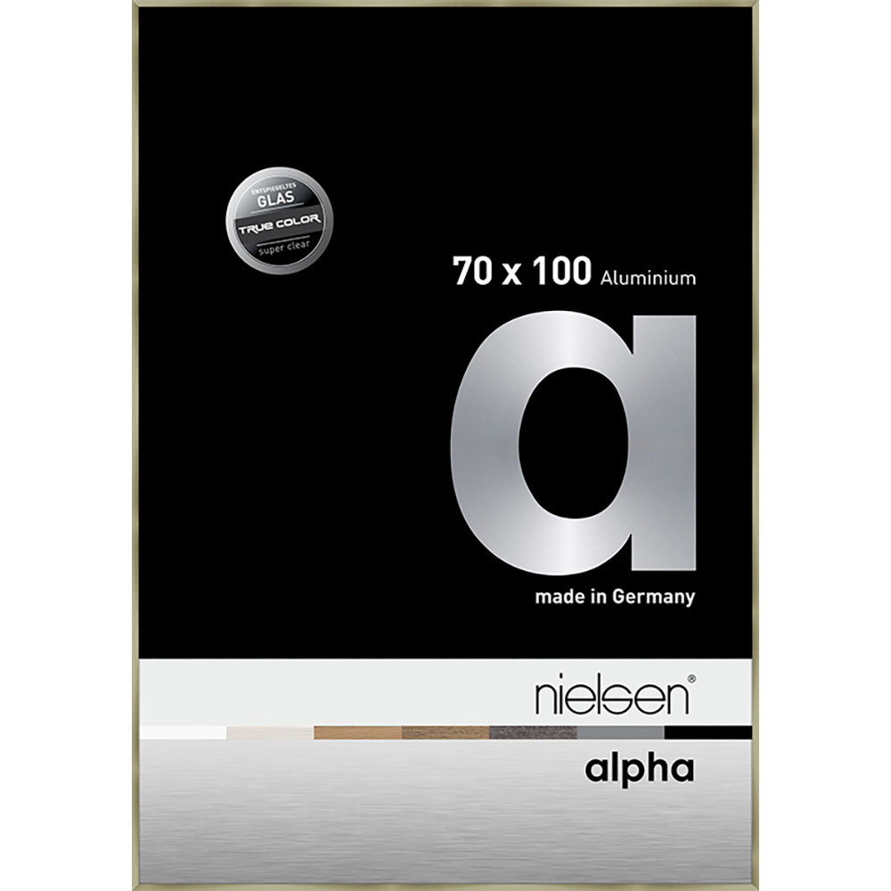 Alpha True Color Acier brossé 70 x 100 cm