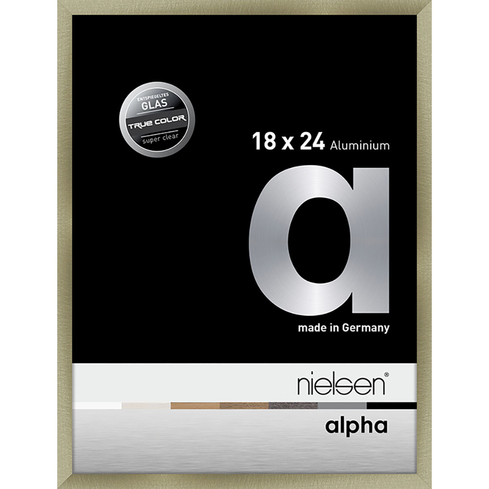 Alpha True Color Acier brossé 18 x 24 cm