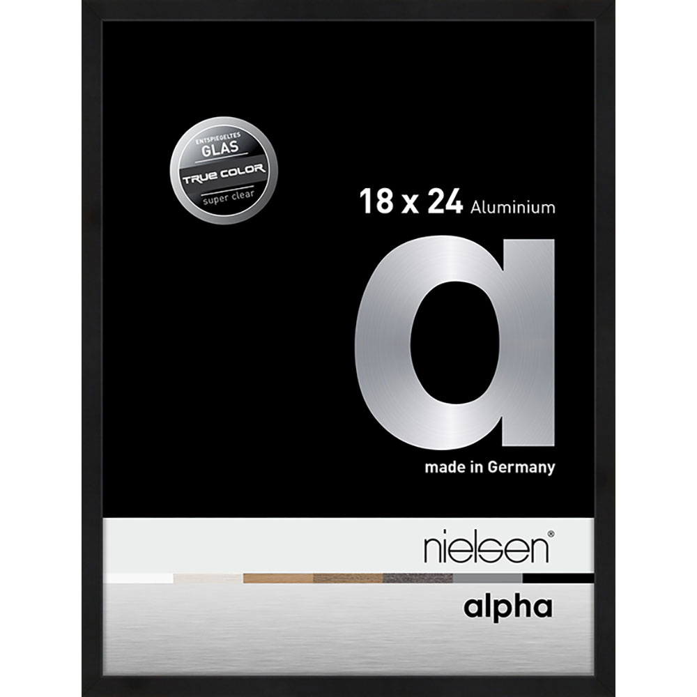 Alpha True Color Noir anodisé 18 x 24 cm
