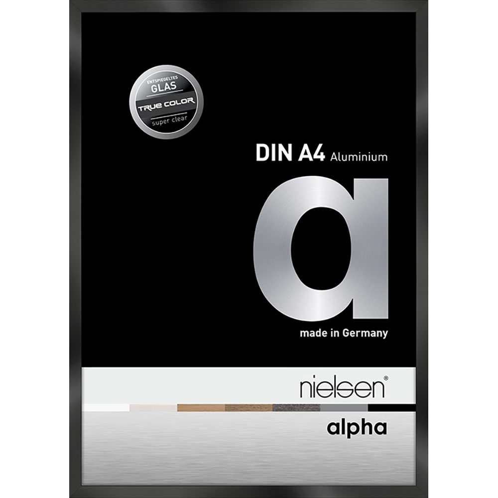 Alpha True Color Noir anodisé brillant 21 x 29,7 cm