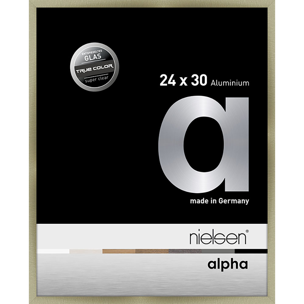 Alpha True Color Acier brossé 24 x 30 cm