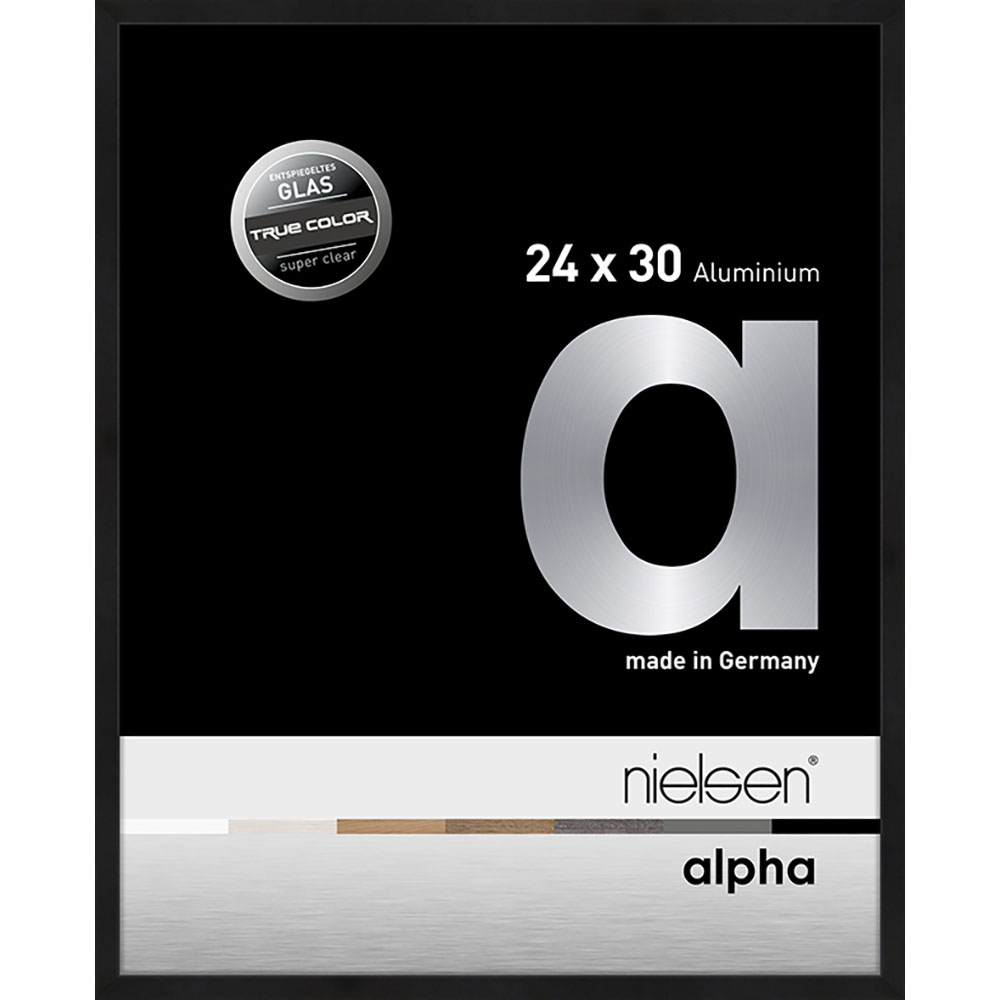 Alpha True Color Noir anodisé 24 x 30 cm