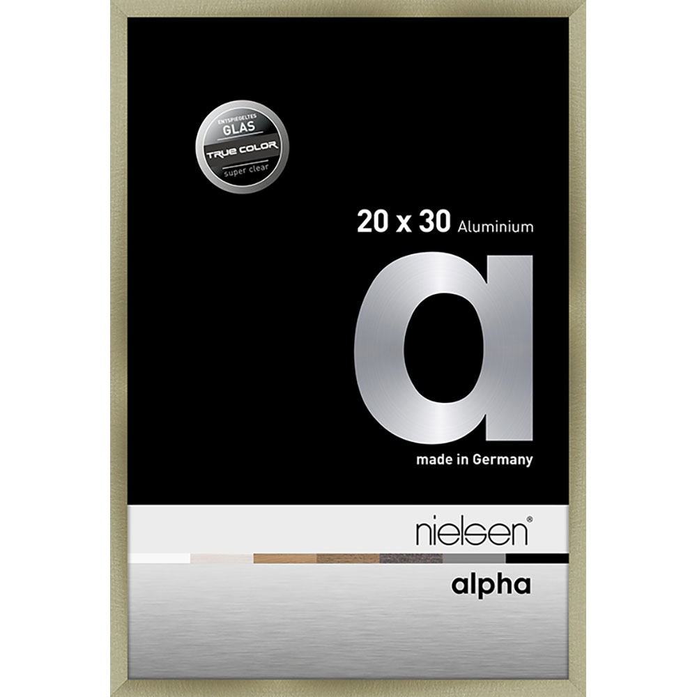 Alpha True Color Acier brossé 20 x 30 cm