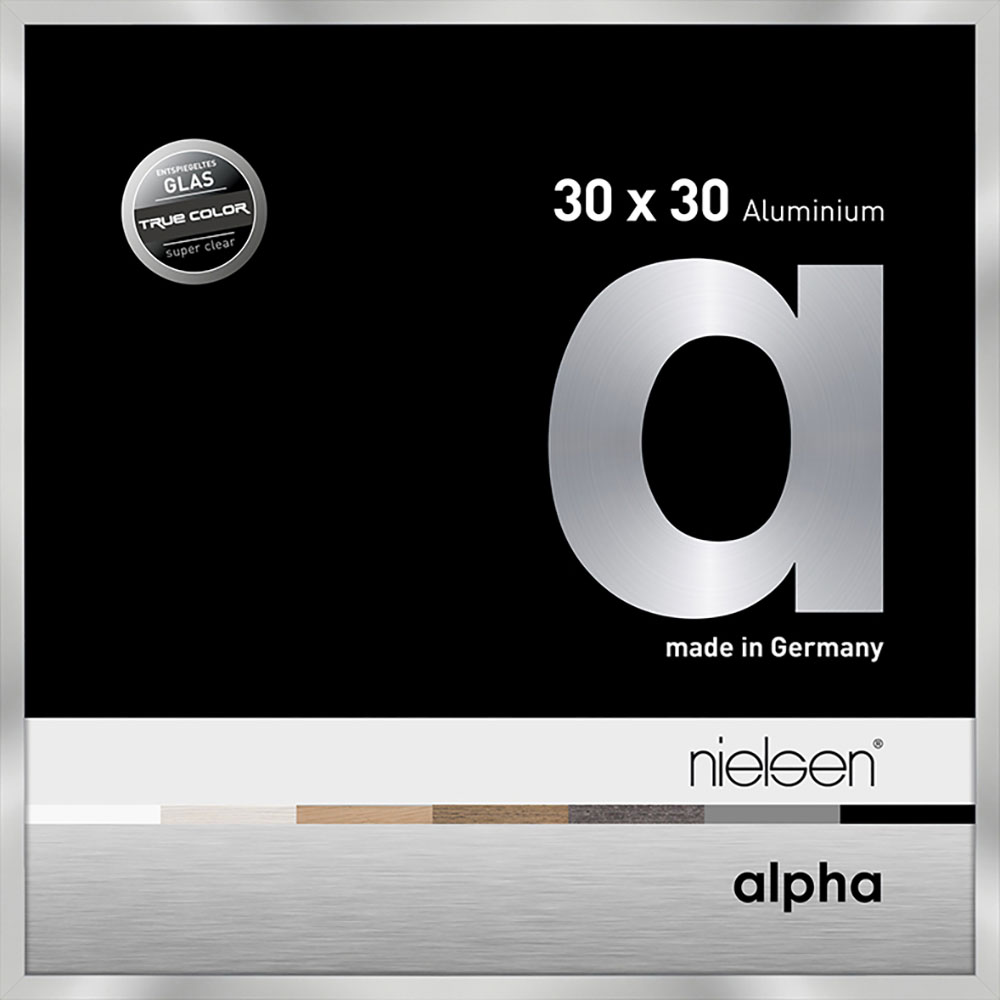 Alpha True Color Argent poli 30 x 30 cm