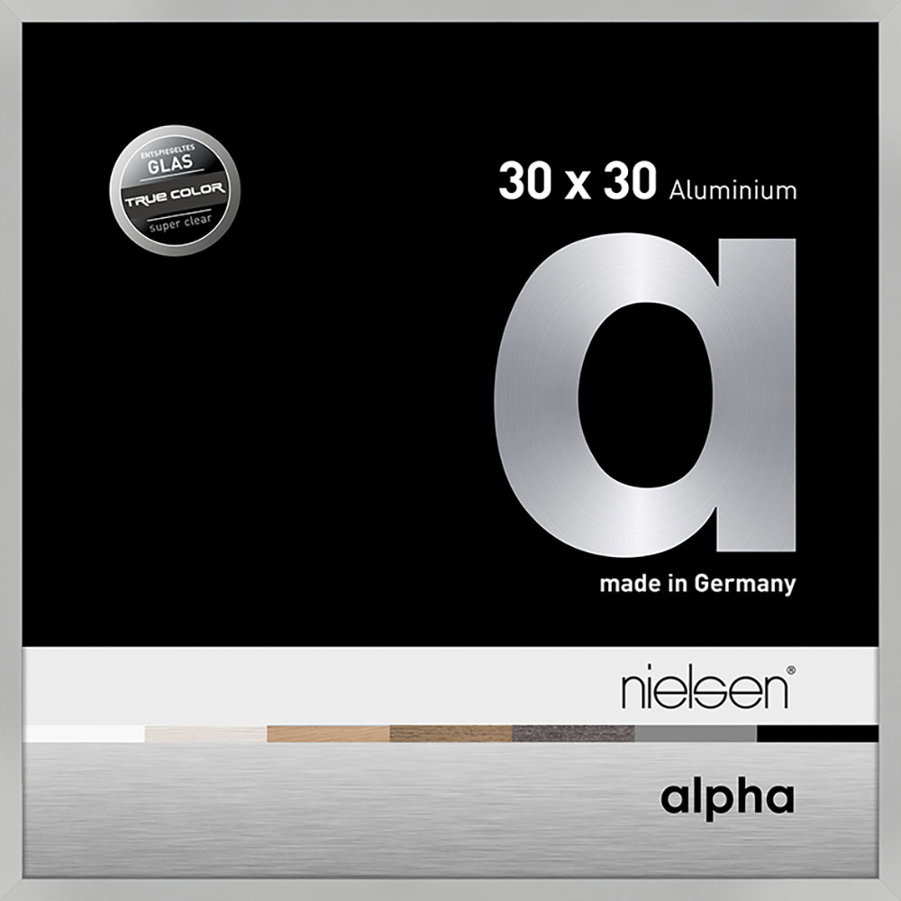 Alpha True Color Argent mat 30 x 30 cm