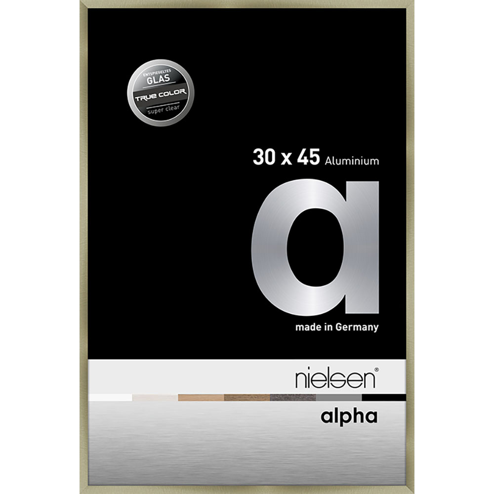 Alpha True Color Acier brossé 30 x 45 cm