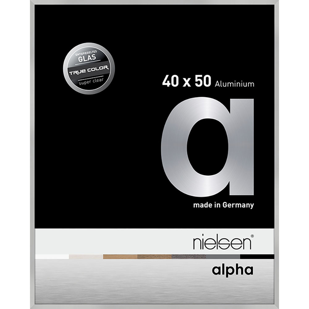 Alpha True Color Argent mat 40 x 50 cm