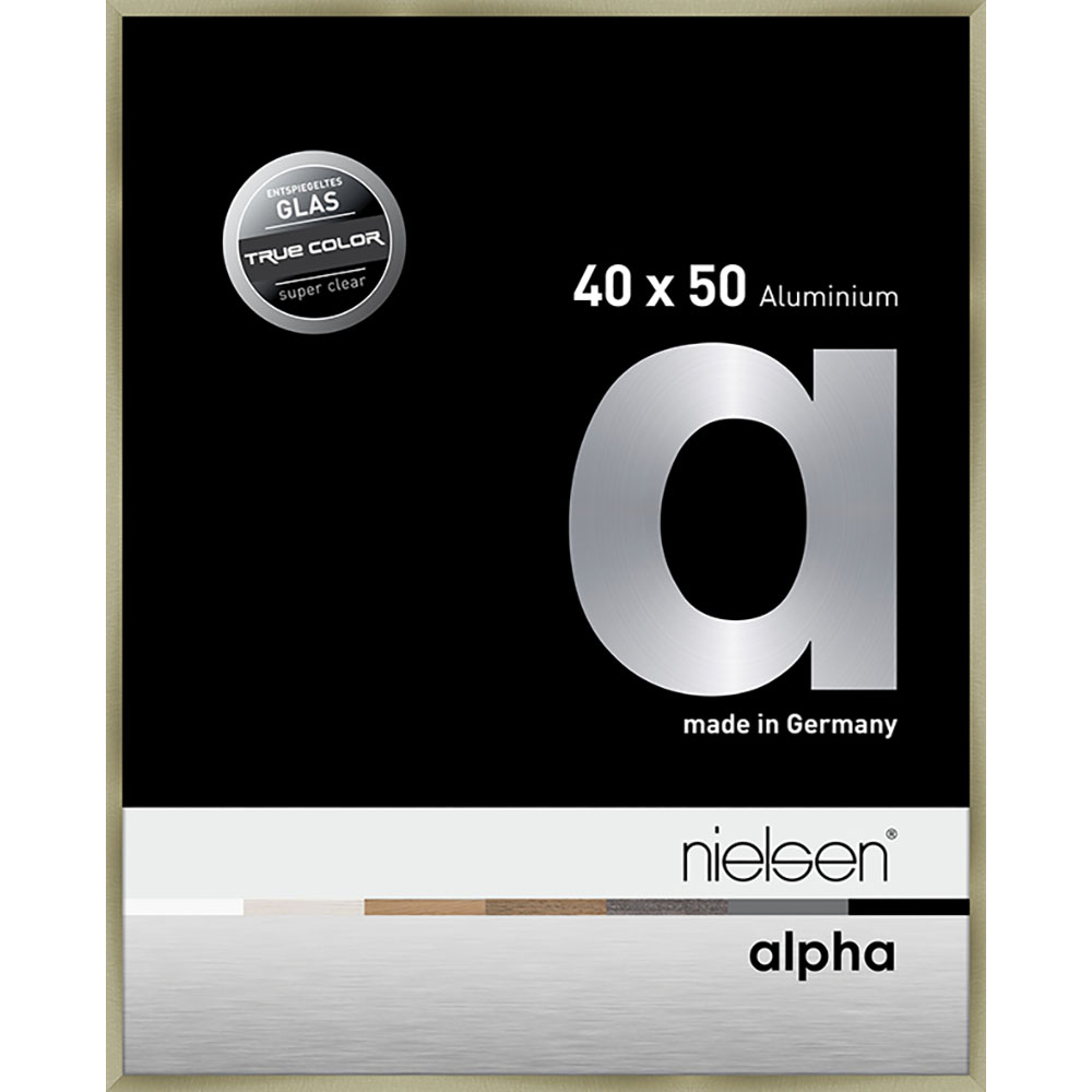 Alpha True Color Acier brossé 40 x 50 cm