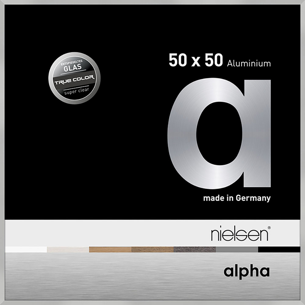 Alpha True Color Argent mat 50 x 50 cm