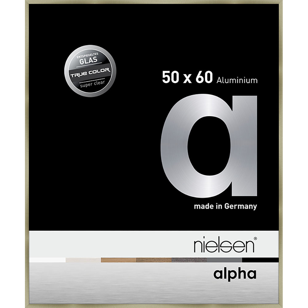 Alpha True Color Acier brossé 50 x 60 cm