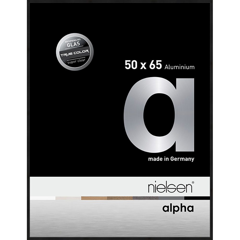 Alpha True Color Noir anodisé 50 x 65 cm
