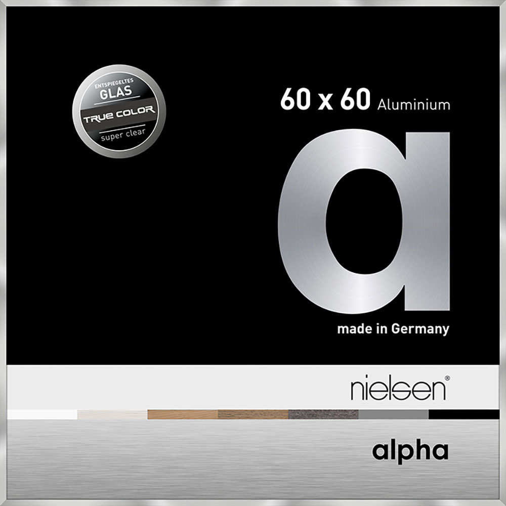 Alpha True Color Argent poli 60 x 60 cm