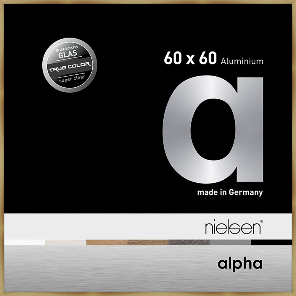Alpha True Color Ambre brossé 60 x 60 cm