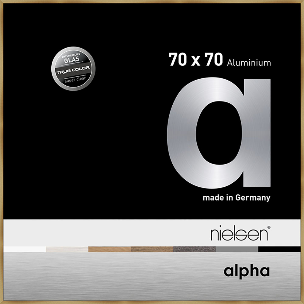 Alpha True Color Ambre brossé 70 x 70 cm