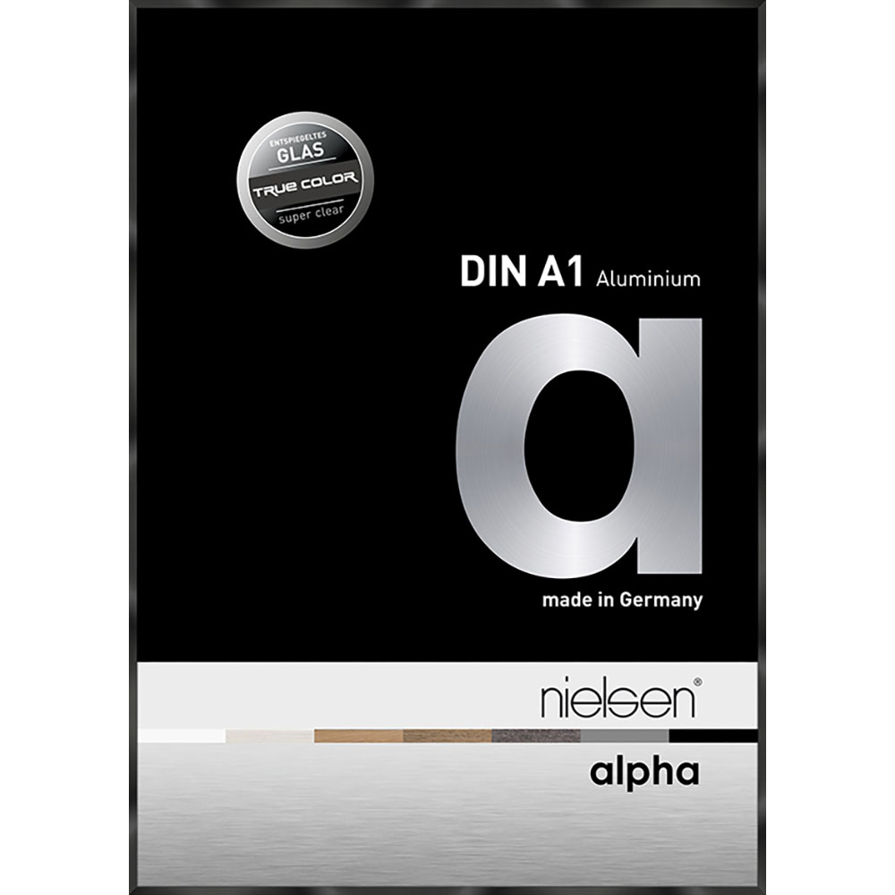 Alpha True Color Noir anodisé brillant 59,4 x 84,1 cm