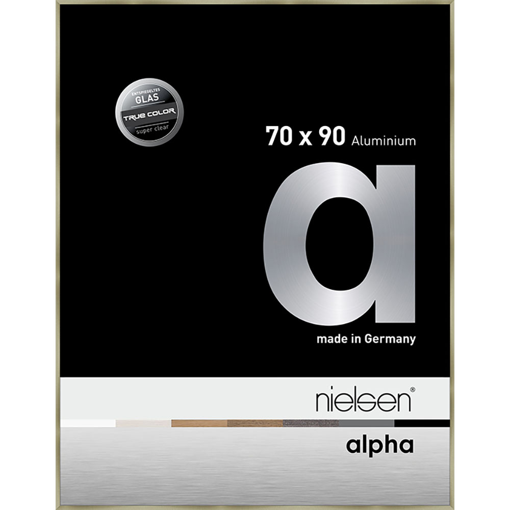 Alpha True Color Acier brossé 70 x 90 cm