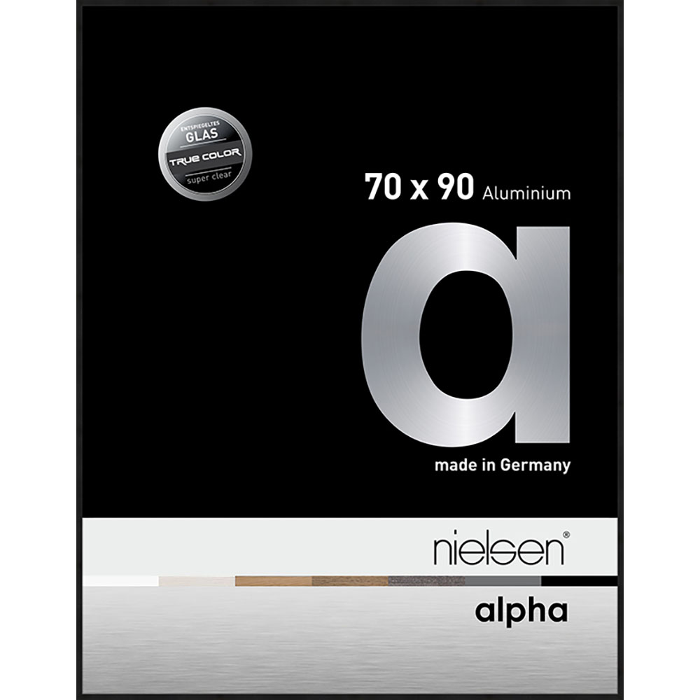 Alpha True Color Noir anodisé 70 x 90 cm