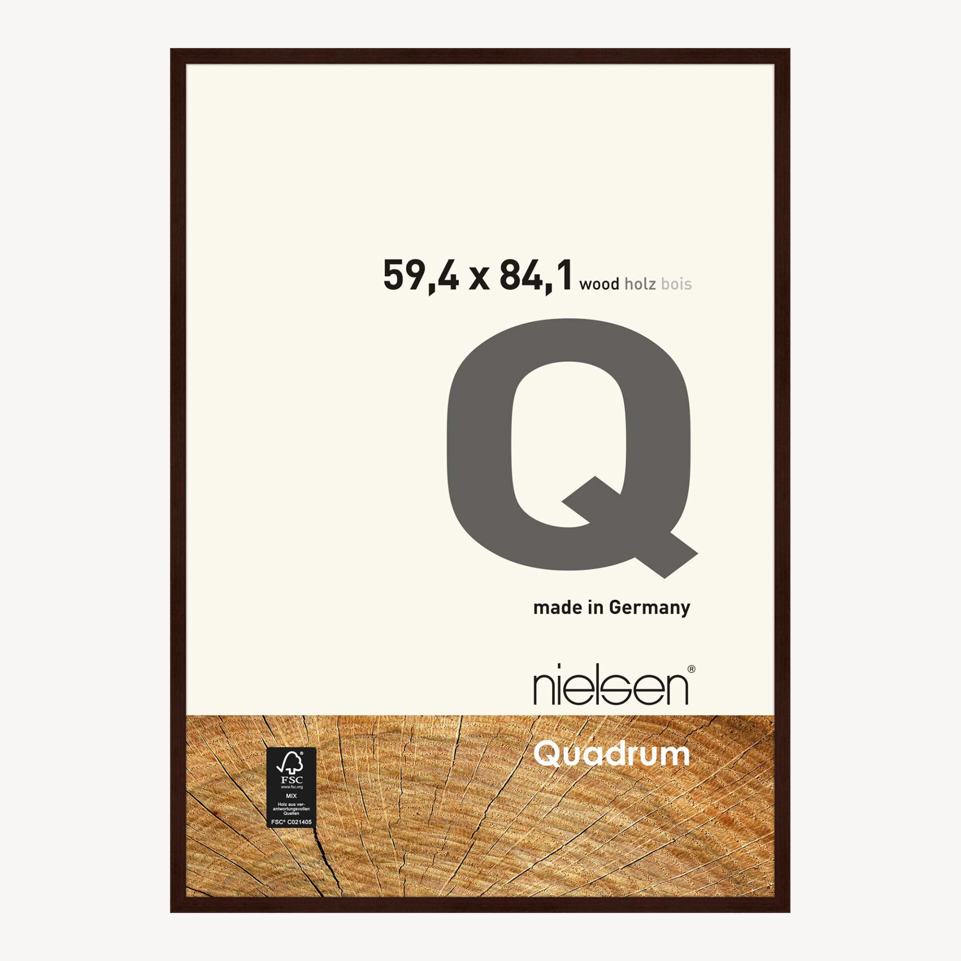 Quadrum Wengé 59.4 x 84.1 cm